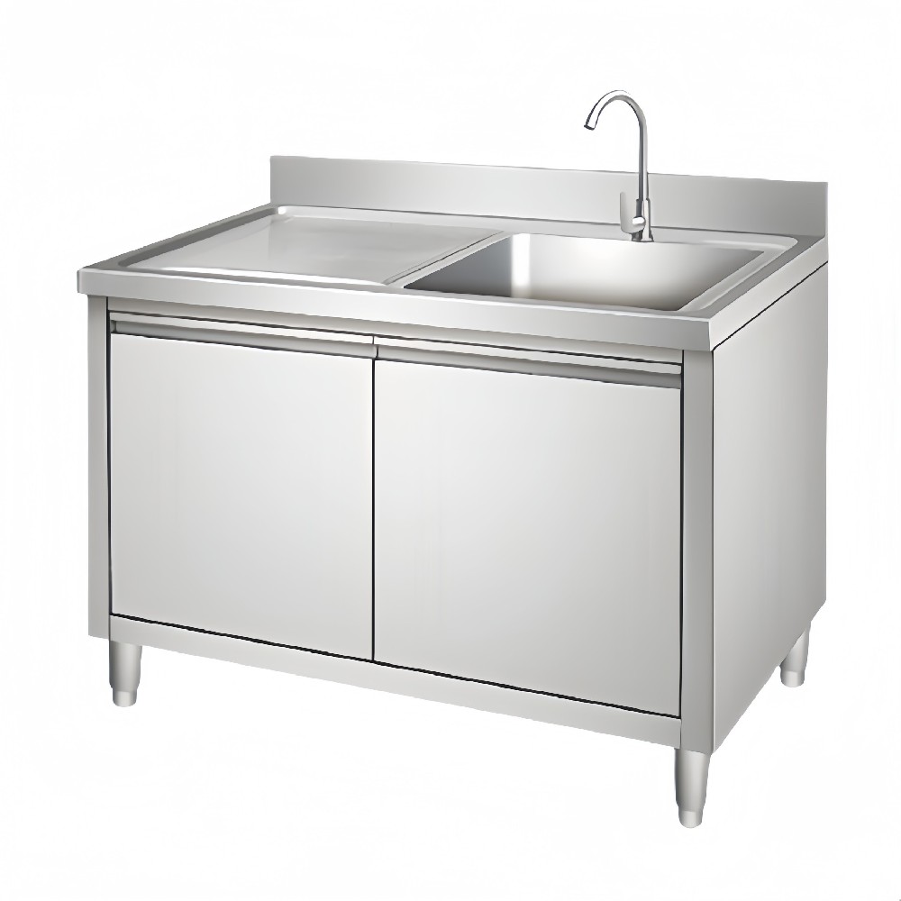 Stainless Steel Single Sink Bench Cabinet