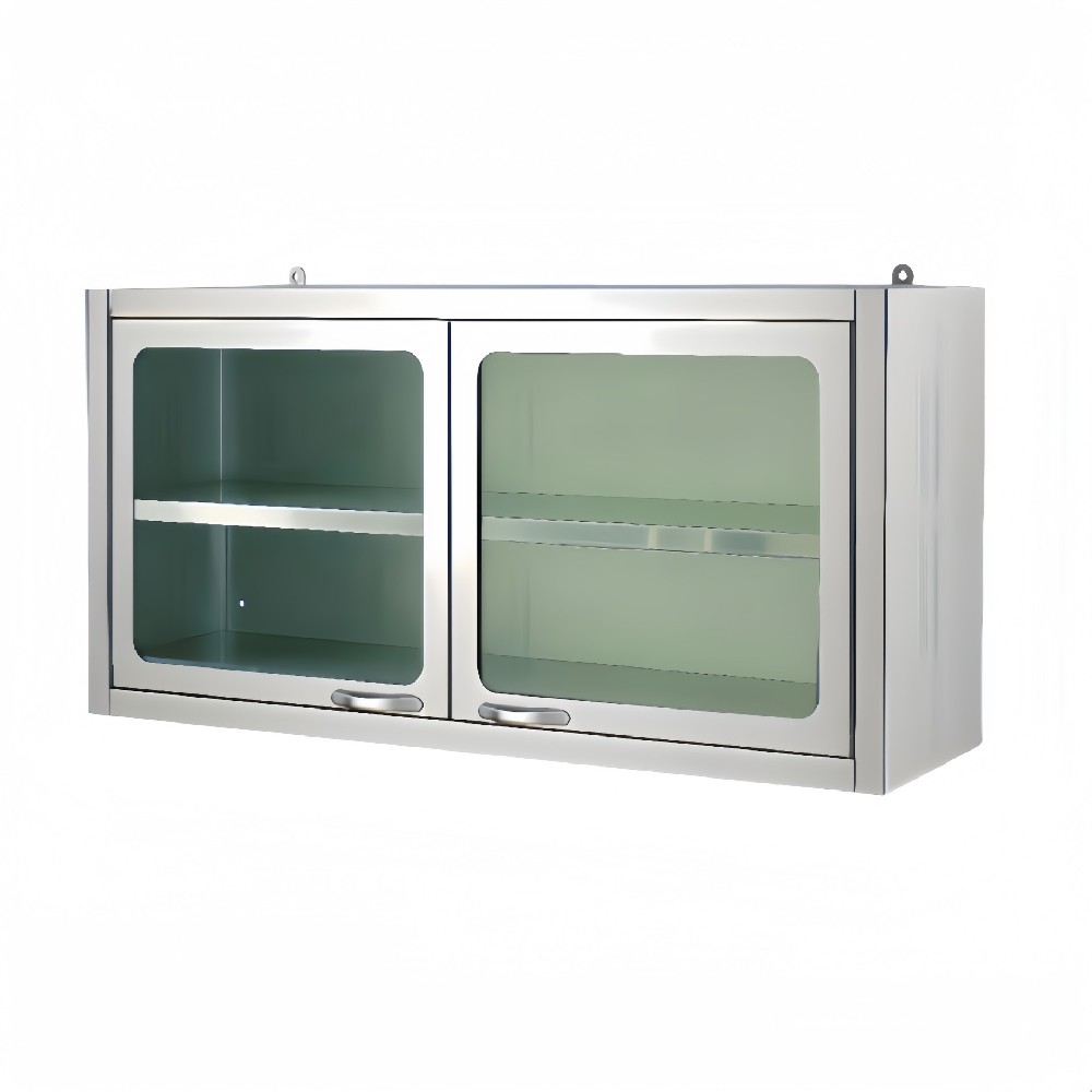 Stainless Steel Wall Cabinet With Glass Door